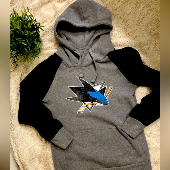 2-$30 or 1-$20 NHL Fanatics San Jose Sharks Women's Raglan Hoodie, size small - Picture 1 of 7